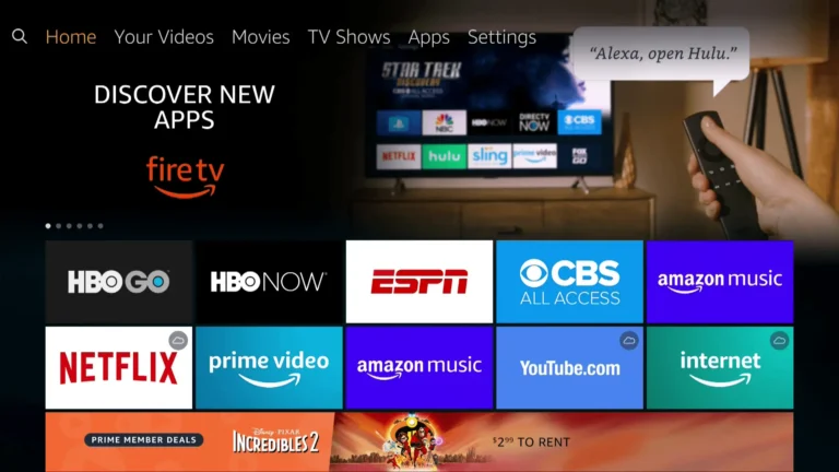 a screenshot of a television Amazon Fire TV, Amazon Fire TV